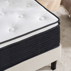Juego de cama de colchón de muelles de bolsillo de lujo, sistema de soporte fuerte para dormir cómodo, rollo de esponja híbrida de látex Natural, tamaño King - Product Image 3