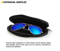 MOQ 1 pièce, impression d'image personnalisée, sublimation, néoprène, protection anti-poussière, étui pour lunettes de soleil avec crochet