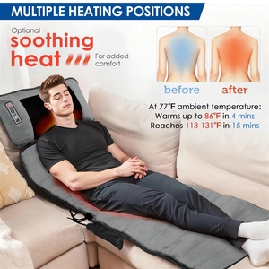 Nuevo Cojín de Masaje Corporal Completo con 9 Modos y 9 Niveles de Intensidad, Almohada para el Cuello, Bolsas de Aire Lumbares, Colchoneta para Asiento de Coche - Product Image 4