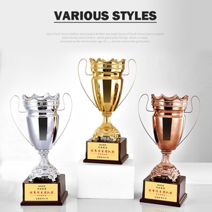 Trofeo de Metal Personalizado, Bañado en Oro y Electrochapado, con Acabado Bronceado, para Premios de Competiciones y Campeonatos de Equipos - Product Image 2