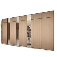 Cloison pliante mobile commerciale avec cadre en aluminium et panneau en MDF pour salle de conférence multifonction d'hôtel