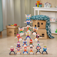 Juego de Bloques de Madera Nexus para Niños, Juego de Apilamiento de Habilidad, Bloques de Equilibrio Coloridos, Juguetes Educativos, Dominó, Bolos, Múltiples Modos de Juego, Fino