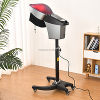 Appareil de soin capillaire professionnel entièrement automatique 2025, avec lumières colorées, traitement capillaire, populaire sur le marché européen pour les cheveux