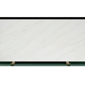 Vanidad de cuarzo blanco prefabricado contemporáneo recién llegado encimera de cocina artificial encimeras de corte de ingeniería encimeras de vanidad - Product Image 1