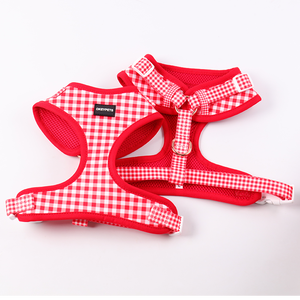 Okeypets vente en gros de luxe mode harnais pour <span class=keywords><strong>chien</strong></span> sangle à carreaux pour petit <span class=keywords><strong>chien</strong></span> moyen sans traction doux néoprène mignon harnais pour <span class=keywords><strong>chien</strong></span> - Product Image 2