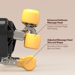 Machine de <span class=keywords><strong>massage</strong></span> du dos à rouleaux Shiatsu chauffants à batterie de type C, pétrissage 3D, masseur d'épaules et de cou pour la maison et le bureau - Product Image 4