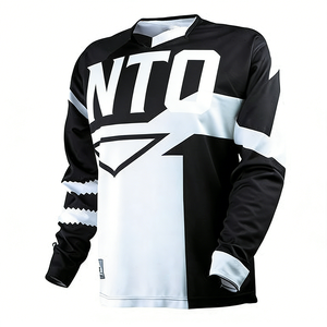 Maglia Personalizzata a Maniche Lunghe per Motocross da Uomo, Traspirante e ad Asciugatura Rapida, Abbigliamento per Moto Fuoristrada, Downhill, MTB, Maglia da Gara OEM per Team - Product Image 3