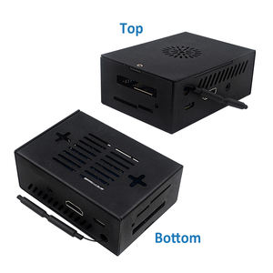 Neues orange farbenes <span class=keywords><strong>Pi</strong></span> 3B-Metallgehäuse Schwarze Aluminiums chale mit optionaler Lüfter antenne für neue Version Orange <span class=keywords><strong>Pi</strong></span> 3B nach Mai 2024 - Product Image 5