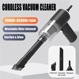 40,000RPM 3000PA USB Rechargeable Portable Portable 3-en-1 MINI Aspirateur de Voiture avec Aspiration et Souffleur pour Garage Ménage