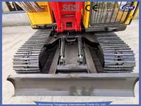 Perceuse géotechnique rotative DR-100 sur chenilles avec composants du noyau de l'engrenage