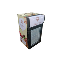 Mini-réfrigérateur commercial Oumeite SD25L 25L, refroidissement par air, éclairage LED