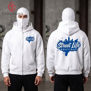 <span class=keywords><strong>Sweat</strong></span>-shirt de marque Cenloong pour <span class=keywords><strong>homme</strong></span>, <span class=keywords><strong>sweat</strong></span>-shirt à fermeture éclair, <span class=keywords><strong>polaire</strong></span> épaisse, capuche ninja, unisexe, haute qualité - Product Image 1