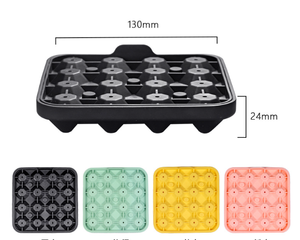 Thiết Kế Mới 3D Kim Cương Hình Dạng 16 Sâu Răng Silicone <span class=keywords><strong>Ice</strong></span> Cube Khay Với Nắp <span class=keywords><strong>Ice</strong></span> Khuôn Silicone <span class=keywords><strong>Ice</strong></span> Maker Cho Whiskey Đảng - Product Image 5