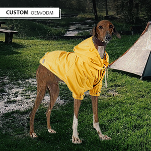Offre Spéciale moyen jaune bandes réfléchissantes imperméable confortable moyen grands chiens avec chien manteau hiver coupe-vent chien <span class=keywords><strong>mackintosh</strong></span> - Product Image 1
