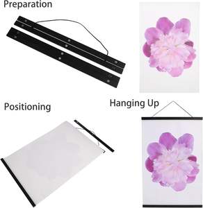 Colgador Magnético para Pósteres de 12, 14, 16, 20, 24 pulgadas, Marcos de Madera para Pósteres, Colgadores Magnéticos de Madera para Impresiones, Colgadores de Varillas para Pósteres - Product Image 5