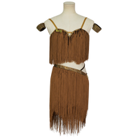 Costume de danse latine professionnel Vennystyle - Tenue de scène haut de gamme à franges pour filles et adultes