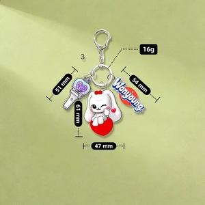 Llavero Colgante de Acrílico <span class=keywords><strong>IVE</strong></span> Guan Wa Around an Yu Zhen Yujin Autumn Day Zhang Yuanying Jin Zhiyuan LIZ, Regalo 1991 - Product Image 4