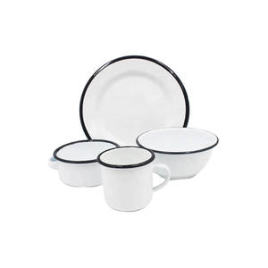 Logotipo personalizado de vários tamanhos, 18cm, 20cm, fácil de limpar, luz e esmalte, tigela de esmalte para uso doméstico - Product Image 4