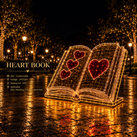 Cadre photo en métal avec inscription 'Love', guirlande lumineuse LED, certifié CE, étanche IP65, décoration pour centre commercial, mariage, Saint-Valentin, motif lumineux