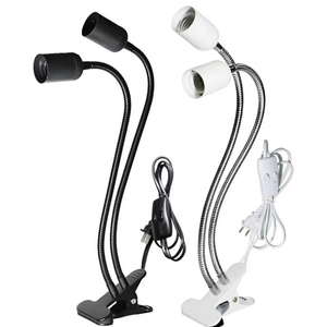 Creative <span class=keywords><strong>E27</strong></span> Clip de enchufe de luz LED de doble cabeza, giratorio y ajustable de 360 °, adecuado para varias escenas de iluminación - Product Image 1