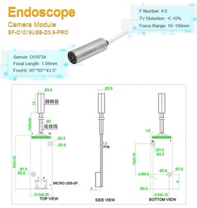 Sistema Endoscopico Professionale con Modulo Telecamera CMOS Molto Piccolo da 3.6mm e 3.9mm per Strumenti Chirurgici Ospedalieri - Product Image 5