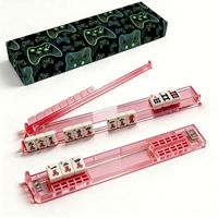 Kit de 4 règles de Mahjong complètes, légères, durables et pratiques pour le tri des tuiles de Mahjong américain - Vente en gros usine