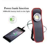 Lampe de travail LED rechargeable pour atelier, haute luminosité CRI, COB, portable, magnétique, étanche IP54, 1000 lumens, avec batterie externe intégrée