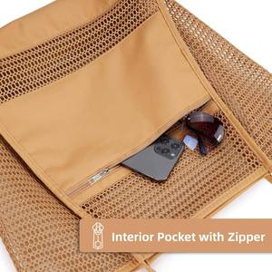 <span class=keywords><strong>Sac</strong></span> <span class=keywords><strong>de</strong></span> <span class=keywords><strong>plage</strong></span> en maille pour femmes, pliable, <span class=keywords><strong>grand</strong></span> format, <span class=keywords><strong>avec</strong></span> poches zippées, imperméable - Product Image 5