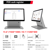 Terminal de sistemas POS de caja registradora personalizada de 15,6 pulgadas para restaurantes, máquina táctil todo en uno, sistema POS de punto de venta Android