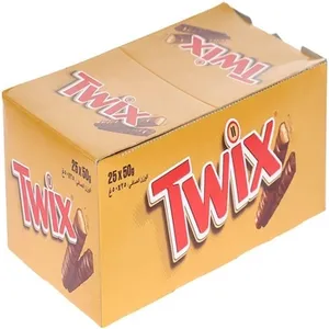 Twix Barrette di Cioccolato-Scatola di 25 Pezzi (25x50g)