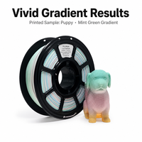 Filament d'imprimante 3D OEM 1,75 mm, filament pour imprimante 3D, dégradé bleu blanc, plastique mat, vente en gros