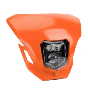 Pour <span class=keywords><strong>KTM</strong></span> <span class=keywords><strong>Moto</strong></span> Pit Bike LED Salut/Lo Faisceau Phare DRL Avant Motocross Phare Plaque 125 150 200 250 300 350 <span class=keywords><strong>450</strong></span> 500 <span class=keywords><strong>Enduro</strong></span> - Product Image 1