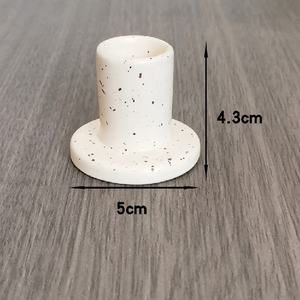 Portavelas de Cerámica Ecológico Personalizado con Diseño de Puntos, Decoración para el Hogar, Contenedor de Porcelana Cilíndrico para Velas, Frasco de Cerámica Vacío Novedoso - Product Image 1