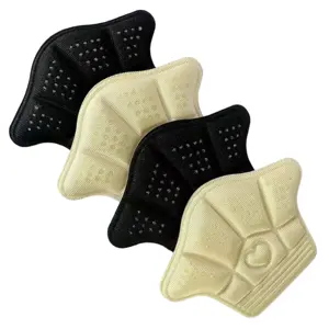 Sports Comfort Cotton Shoe Insoles Heart Design Sponge Heel Sticker Anti-Abrasion Cut To Fit Foot Size Adjustment