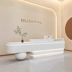 QT-199 escritorio nội thất văn phòng bàn bàn đặt scrivania rezeption Beauty Salon hiện đại quầy lễ tân sang trọng bàn tiếp tân - Product Image 1