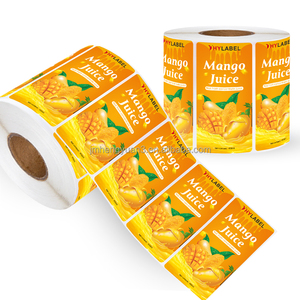 Tùy chỉnh thiết kế dính nhãn giấy Bopp Polypropylene nhãn dán nước giải khát chai nhãn PP bao bì chai in ấn nhãn - Product Image 1