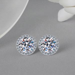 Pendientes de Corazón con Circonita Cúbica, Chapados en Oro de 18K, Aleación de Cobre, Joyería Nueva, Joyería de Moda con Corazón para Mujer, Pendientes Pequeños con Forma de Corazón - Product Image 5
