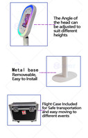 Photomaton portable pour iPad avec lumière haute luminosité, application et télécommande, photomaton ovale pour iPad