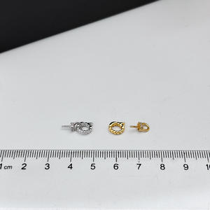 Accessoires DIY en argent WENCHI S925, perles elliptiques de 9 à 13 mm, modèle 10340, pendentif de collier tendance, pendentifs de perles vides, breloques - Product Image 3