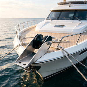 Rouleau de proue d'ancre robuste en acier inoxydable 316 pour yacht marin, poli miroir, pour support d'ancre de yacht marin - Product Image 5