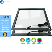 Monitor Panel Sentuh Industri 27 Inci Resolusi 4096x4096 Layar Sentuh Multi-Titik Inframerah Antarmuka USB Paduan Aluminium untuk