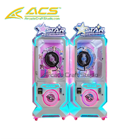Machine à grue de pêche en métal bleu ACS, avec armoire transparente, style japonais et espagnol, pour la distribution de jouets et de cadeaux, équipement de jeu d'arcade, fourniture pour lieux de divertissement
