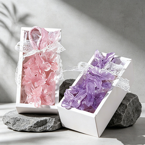 Sapone a Forma di Farfalla in Cristallo con Olio di Cocco Vegano, Dimensione Standard, Aromaterapia per Decorazioni e Regali per Matrimoni - Product Image 1