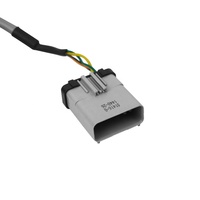 Câble de signal 4 conducteurs DB9 vers connecteur personnalisé pour équipement lourd, diagnostic ECU, communication industrielle