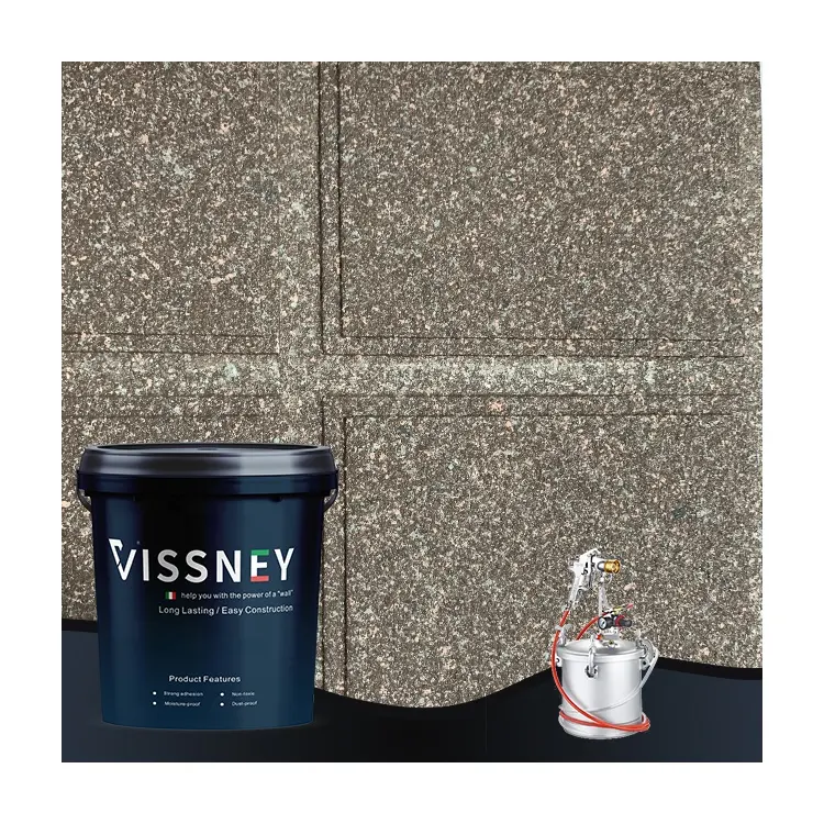 Vissney High Hardness Wall Designs Stone Paint Water-based Paint Granite Natural Stone