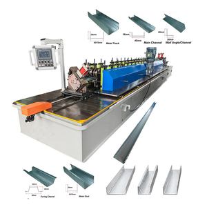 Machine de formage à froid de profilés en acier pour cloisons sèches, type C et U, directement de l'usine - Product Image 1