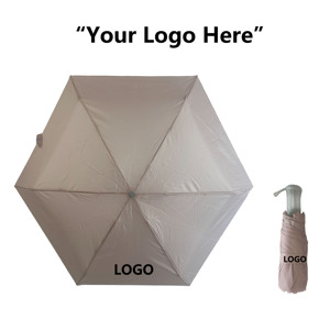 Parasol anti-UV ultra-léger, pliable en cinq sections, manuel, classique, renforcé, pour adultes, idéal comme cadeau d'affaires - Product Image 2