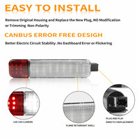 Ampoule LED 12V pour éclairage de courtoisie de porte de voiture blanche et rouge, lumières intérieures avant pour Chevrolet-GMC