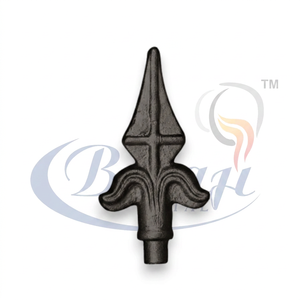 ปลายรั้วเหล็กหล่อชุบสังกะสีเคลือบสีฝุ่น รุ่น BM-422 ของ Balaji Metals ขนาด 5 นิ้ว สำหรับประตูรั้ว - Product Image 2