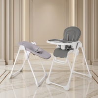 Chaise haute multifonctionnelle au design moderne, installation facile, siège rehausseur pliable, sécurité renforcée, fabriquée en plastique durable, ensemble de repas